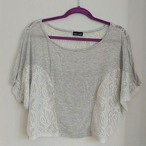 Wet Seal Lace Crop Top [L]